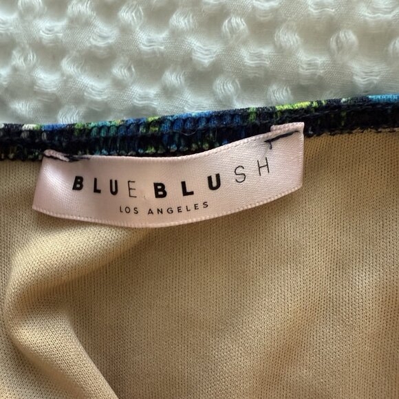 Dolls Kill Blue Blush Mixed Print Babydoll Mini Dress Womens Small Maximalism - Picture 6 of 7